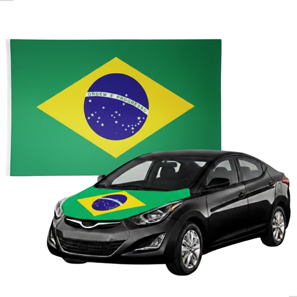 BANDEIRA DO BRASIL GRANDE EM POLIÉSTER (1,51x90cm)