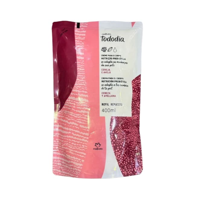 Refil Hidratante Natura Cereja e Avelã 400ml