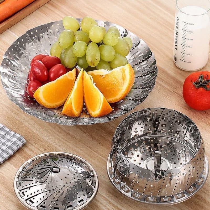 Cesto Cozimento A Vapor Inox Cozinhar Legumes Verduras Fruta Multiuso FASTBUY RIO