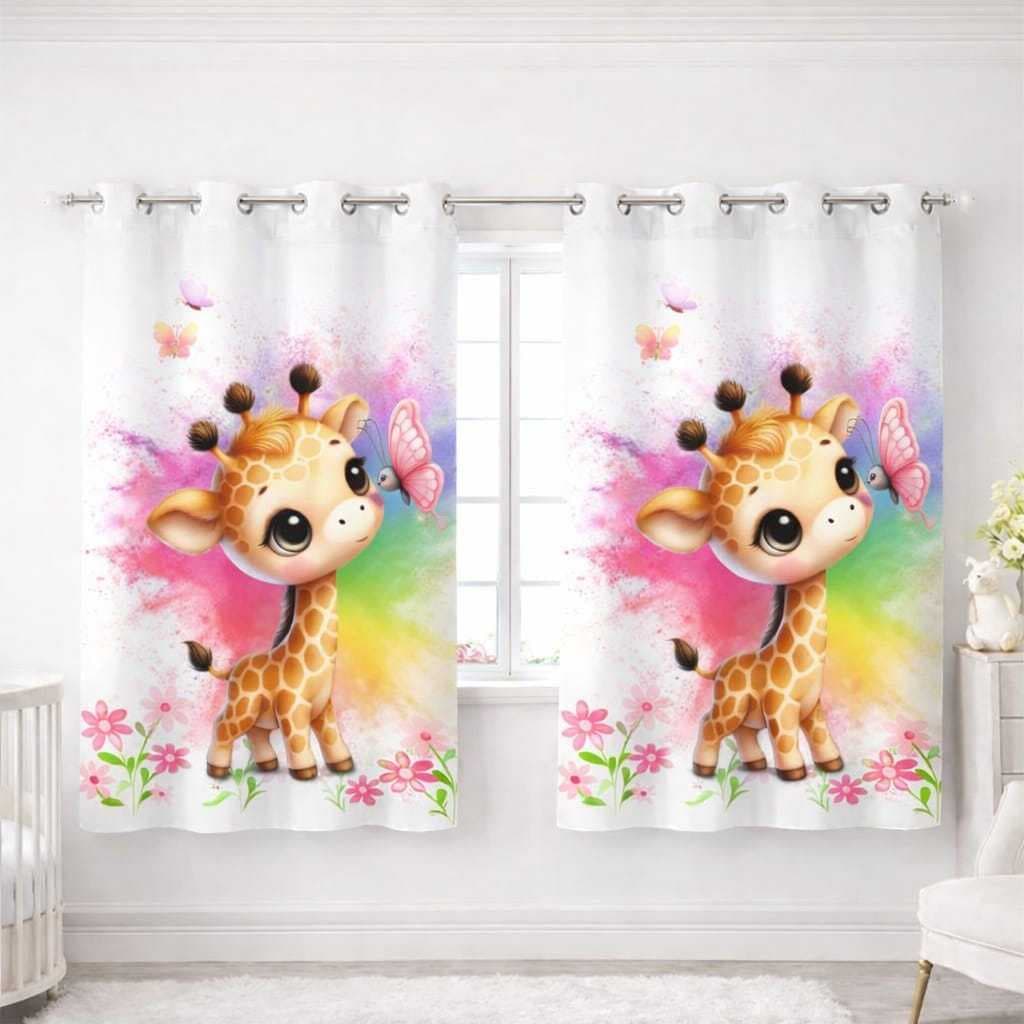 Cortina Baby Infantil 2.00L x 1.50A (Decoração, Janela, Bebê, Quarto, Menina, Menino)