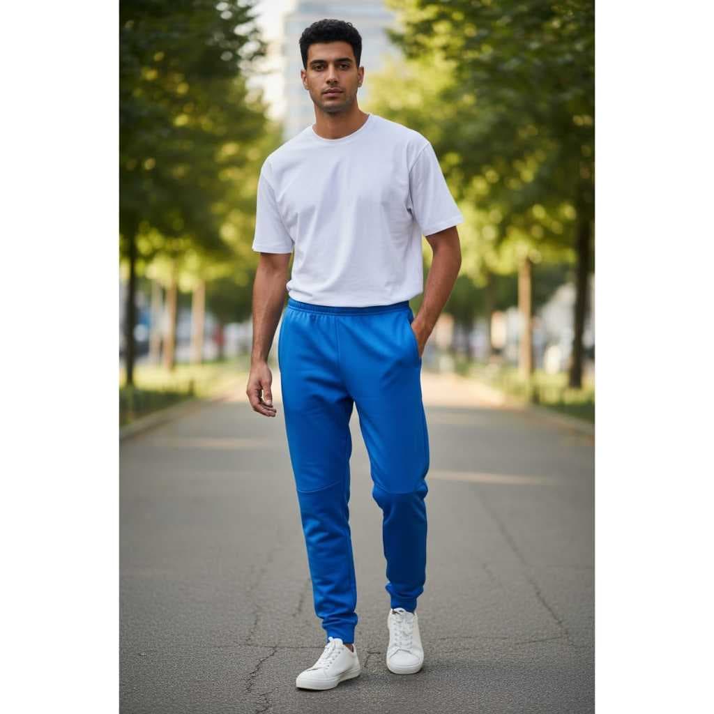 Calça Esportiva Masculina Dry Fit com Bolsos – Confortável, Leve e Estilo Esportivo Azul BIC