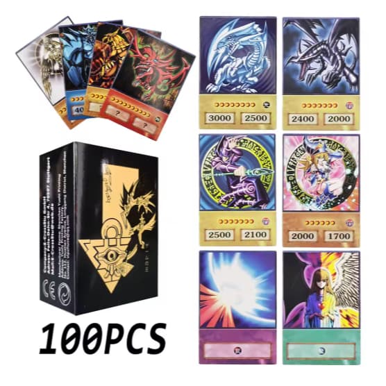 Pack 66/80/100 Cartas Yugioh Aleatórias Deck Duelo Yu-Gi-Oh! Decks de Heróis Lendários