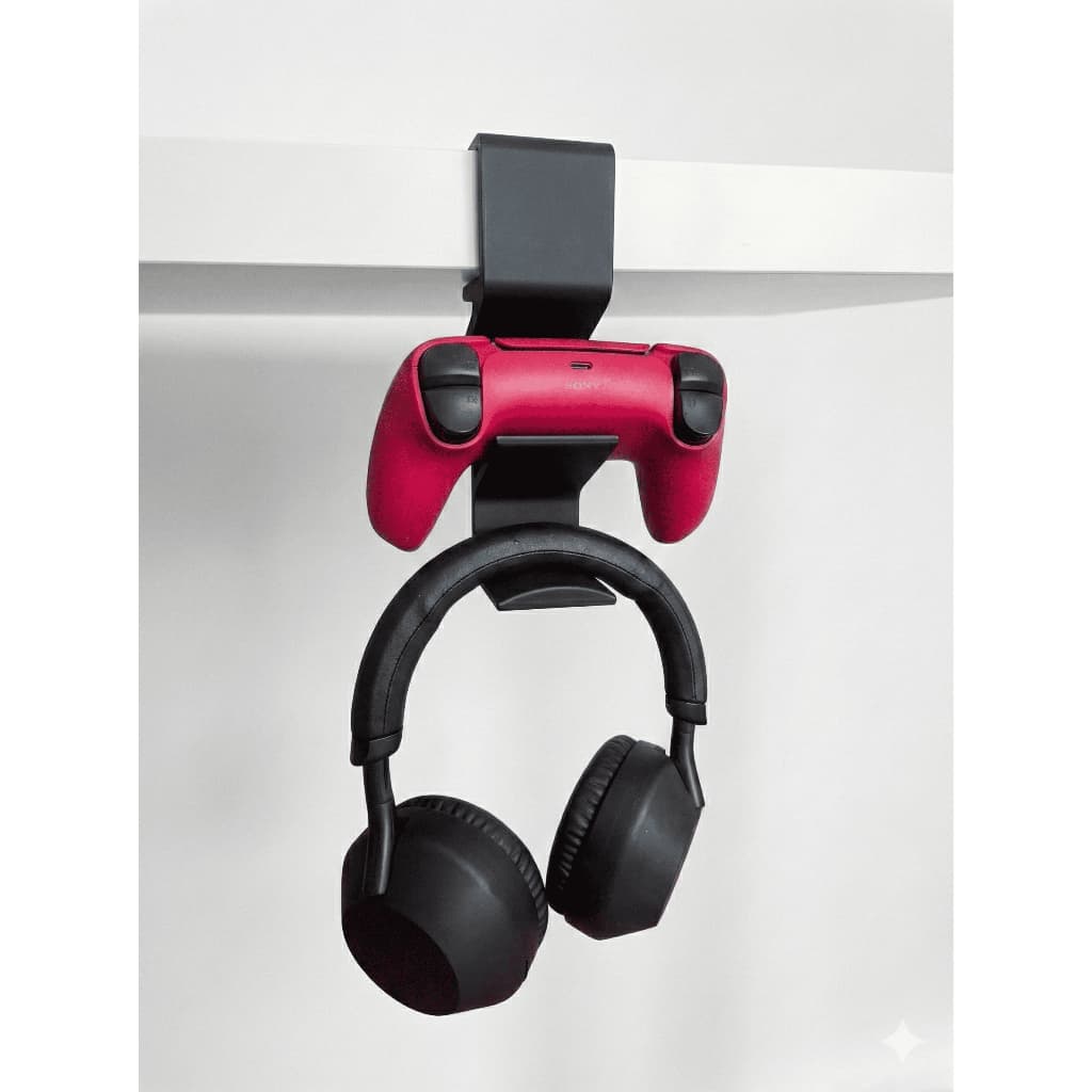 Suporte Controle PS5 Headset Gamer Mesa Sem Furos Ps5 Xbox