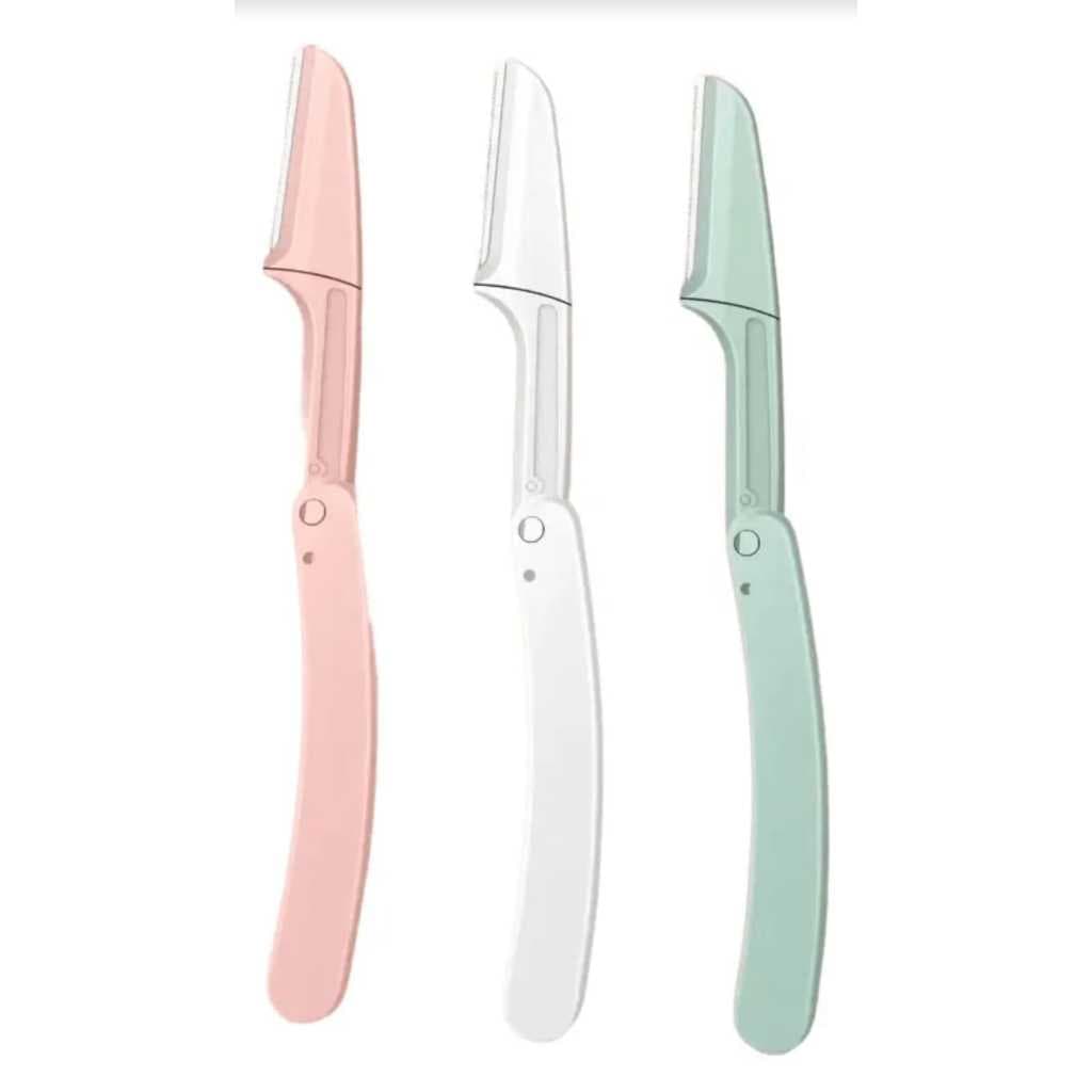 Kit 3 Navalha Facial Laminas Rosto Sobrancelha Definição Depilação Feminina