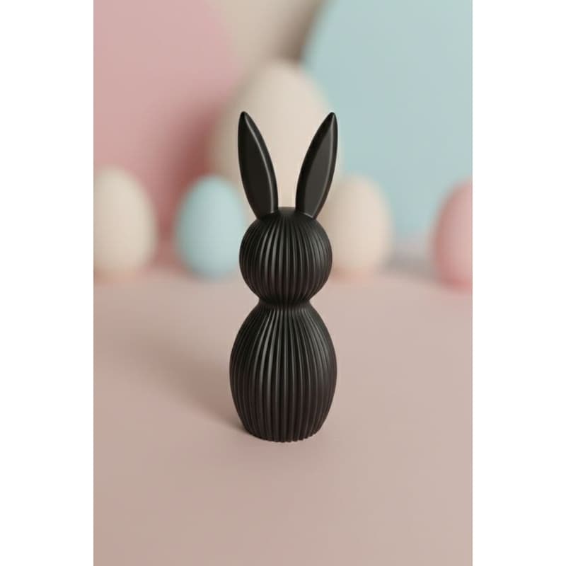 Decoração Coelho da Páscoa Minimalista Cerâmica Branca Enfeite Mesa Ovo Pascoal Coelinho Design Moderno Casa