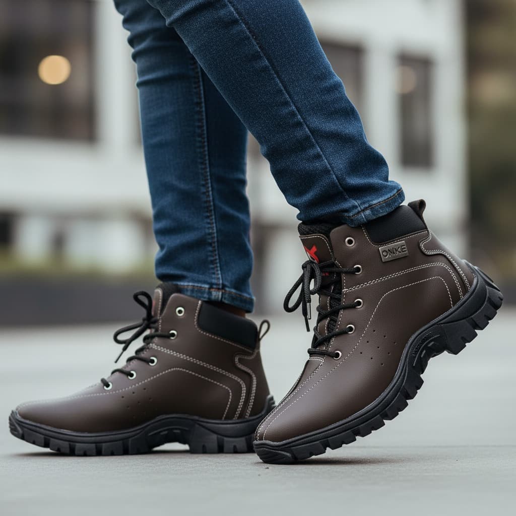 Bota Coturno Adventure Masculino  Resistente Estiloso Dia a Dia Trilha Estilo