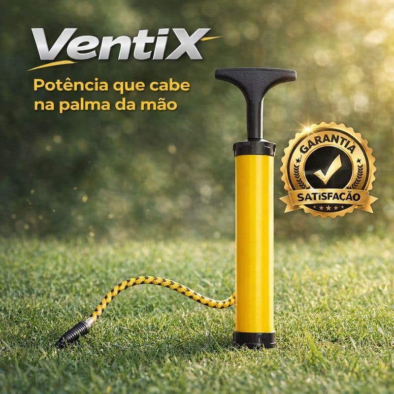 Bomba Inflador Portatil Manual 24cm Air Pump Rapida Facil Uso
