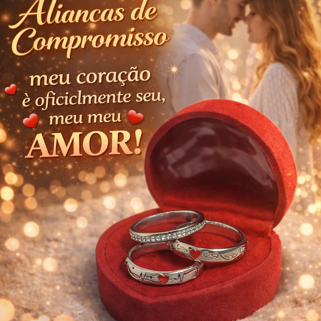 Alianças de Compromisso Anel Aparador Anatômico em Aço Inoxidável - PEDIDO DE NAMORO - AMOR