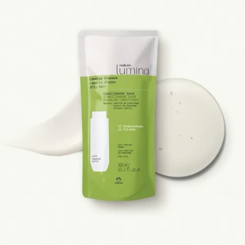 Natura Refil Condicionador Suave 300ml Lumina Cabelos Oleosos
