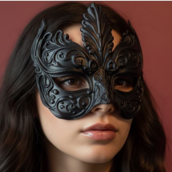 Máscara Veneziana Gala Carnaval Festa Fantasia Baile Mascarado Luxo 3D Profissional Premium