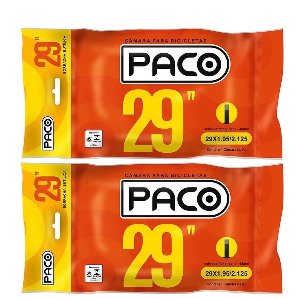 Par Câmara De Ar Mtb Aro 29 Bico Grosso 48mm