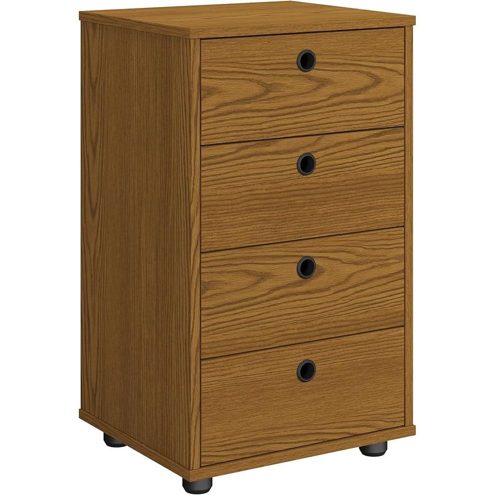 Mesa De Cabeceira Classic e Armarinho De Escritório Multiuso 4 Gavetas