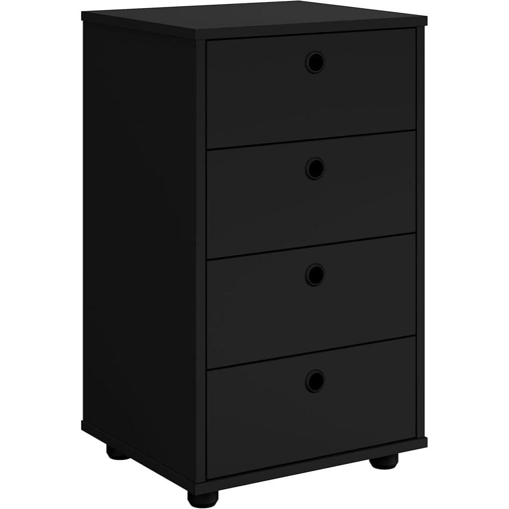 Mesa De Cabeceira Classic e Armarinho De Escritório Multiuso 4 Gavetas