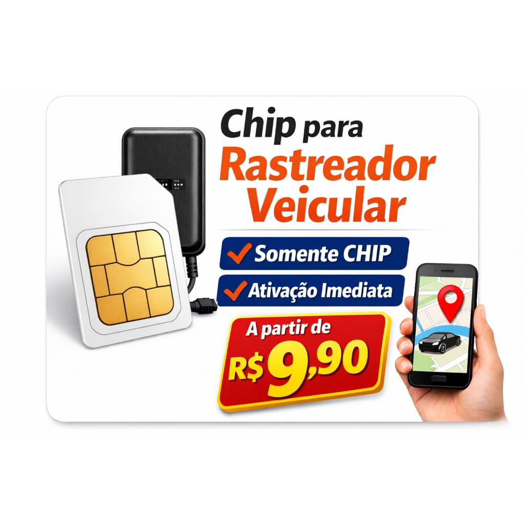 Chip para Rastreador de Carro + Plataforma de Monitoramento