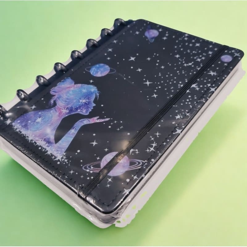 Caderno inteligente A5 21,5x14 cm para 8 discos com 80 folhas