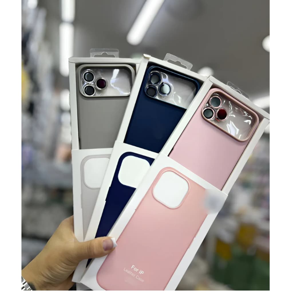Capa Magsafe Indução De Couro Para IPhone 17 17Air 17E 17Pro 17 Pro Max Com Adsorção Magnética