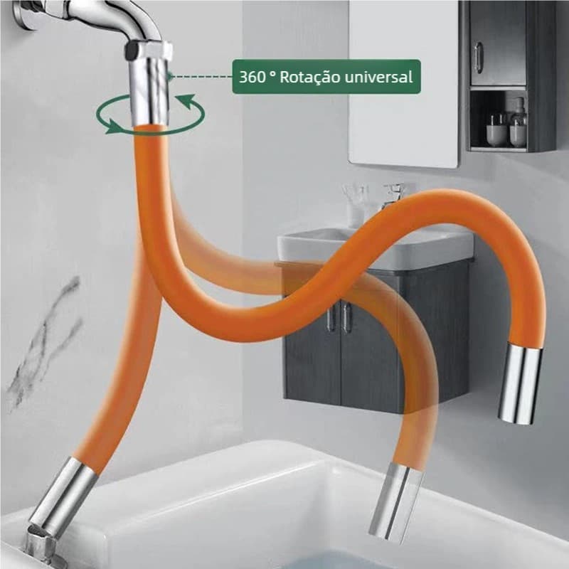 Mangueira Flexível de Silicone Extensora de Torneira - 20/30/50 cm