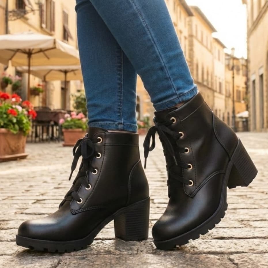Bota Feminina Tratorada Coturno SaIto Grosso BIoco Ref. 20/111