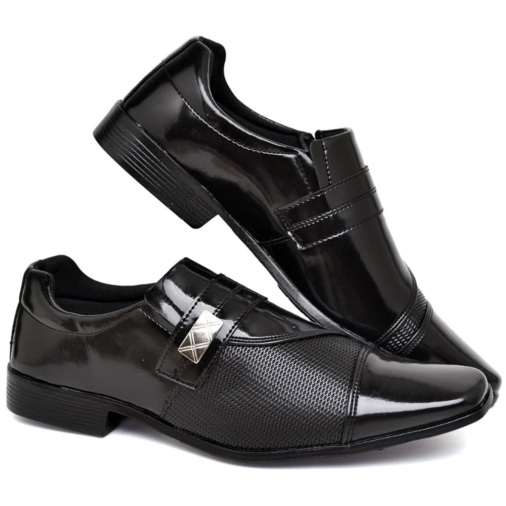 Sapato Social Masculino Confortável Ortopédico Elegante Festa Trabalho Casual Sapatenis Preto Marrom