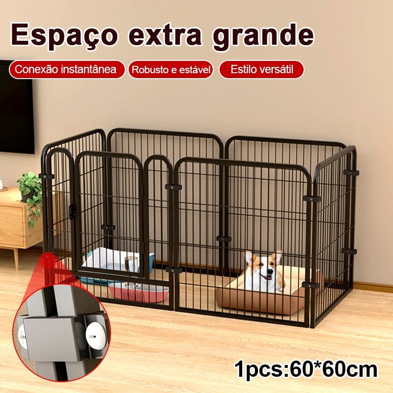 POPYO Cercadinho Portátil para Pets com 8 Painéis Dobráveis, Ideal para Casa, Viagem e Acampamento