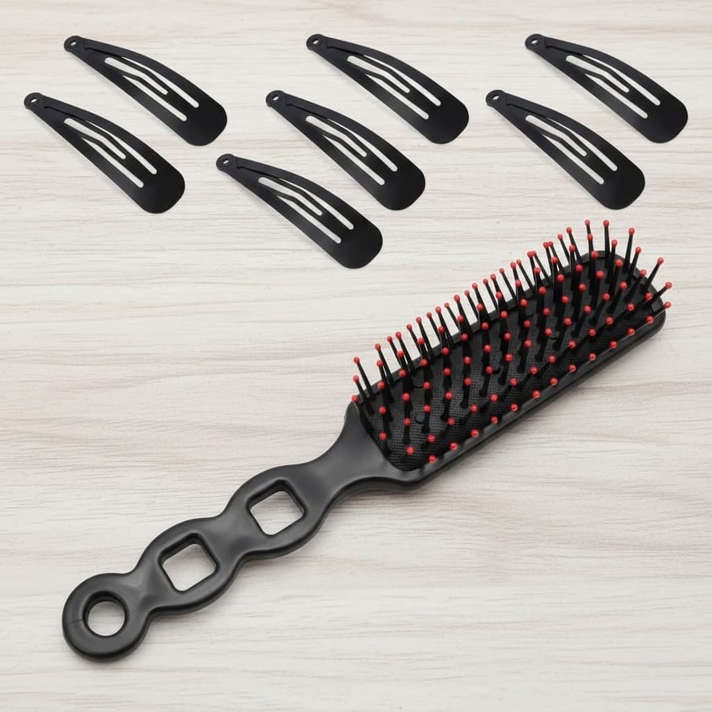 Kit de Escova de Cabelo com 6 Tic-Tacs: Cuidado e Estilo para seus Cabelos em um Conjunto Prático