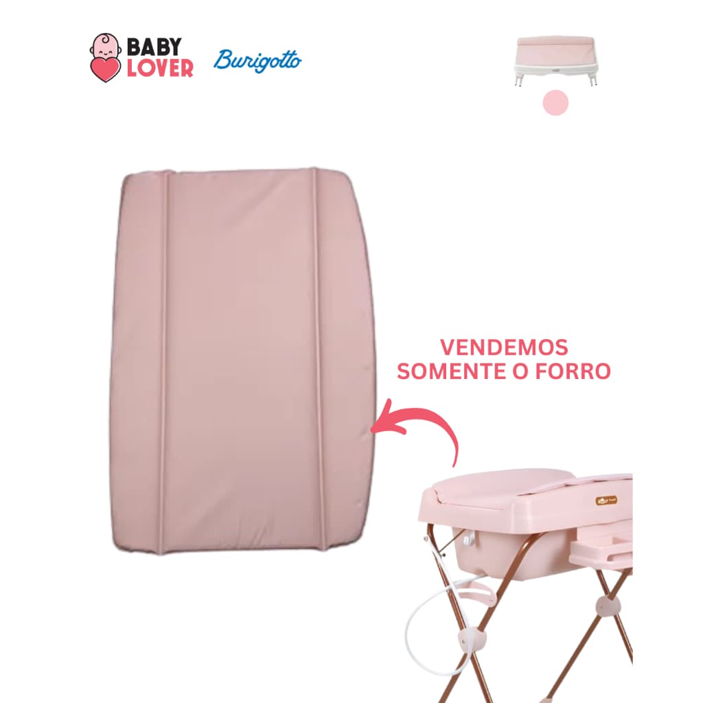 Forro Capa Impermeável Do Trocador Millenia  (Somente o Forro) Laminado em PVC 10 pinos Original Burigotto