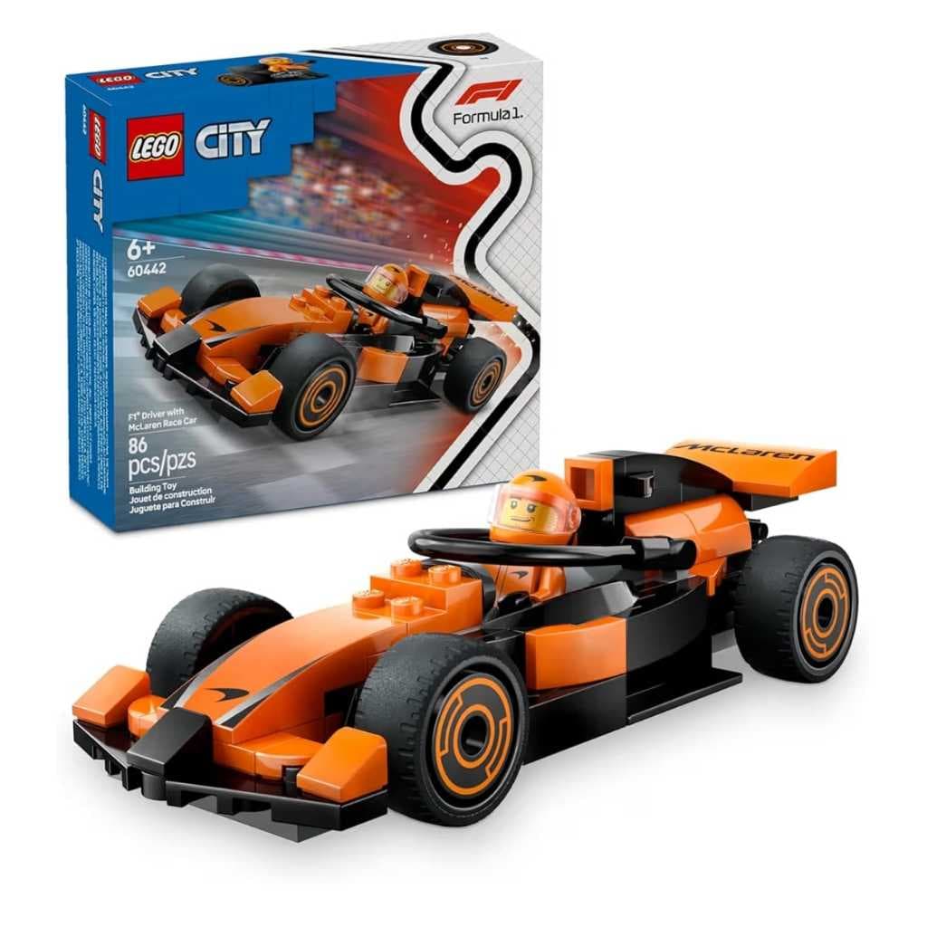 LEGO City Formula 1 Piloto de F1® Carro de Corrida da Mclaren 86pçs 60442