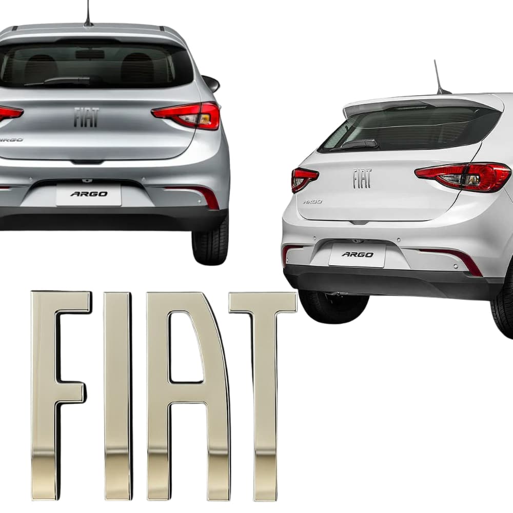 Emblema Traseiro Letreiro Porta Malas Original Fiat Argo 2017 A 2026 Cromado