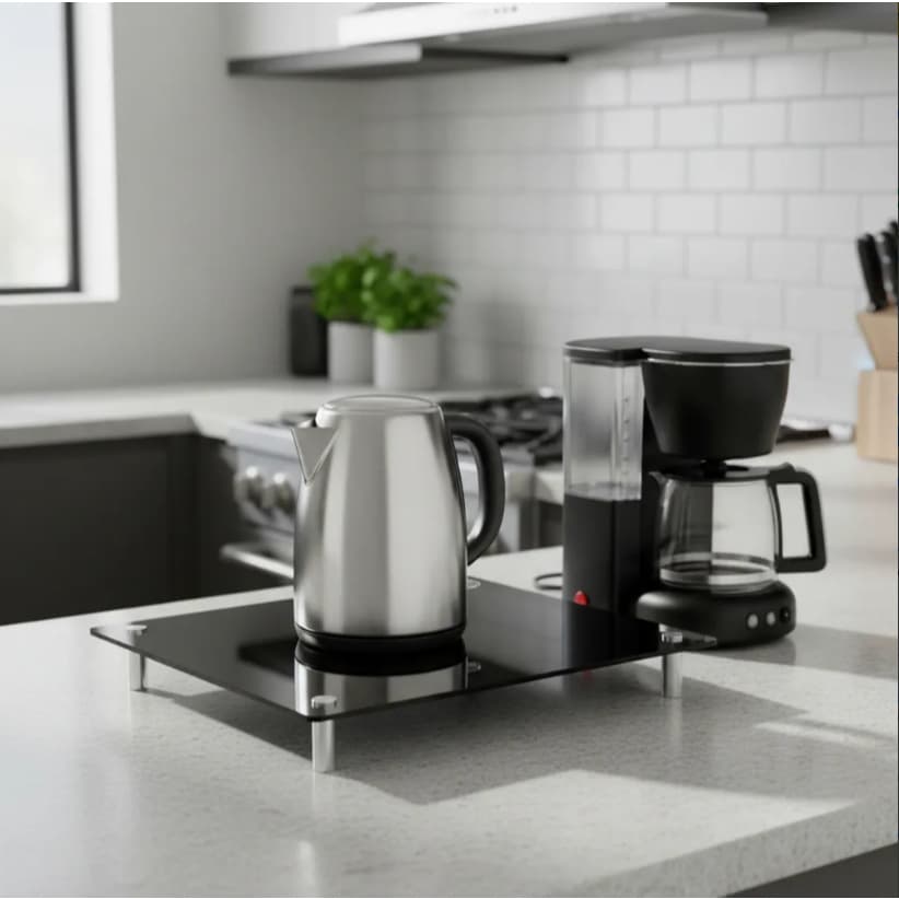Tampa de Vidro Para Fogão Com Tampo De Vidro Sob Medida 76x64cm / Versátil Praticidade e Elegância