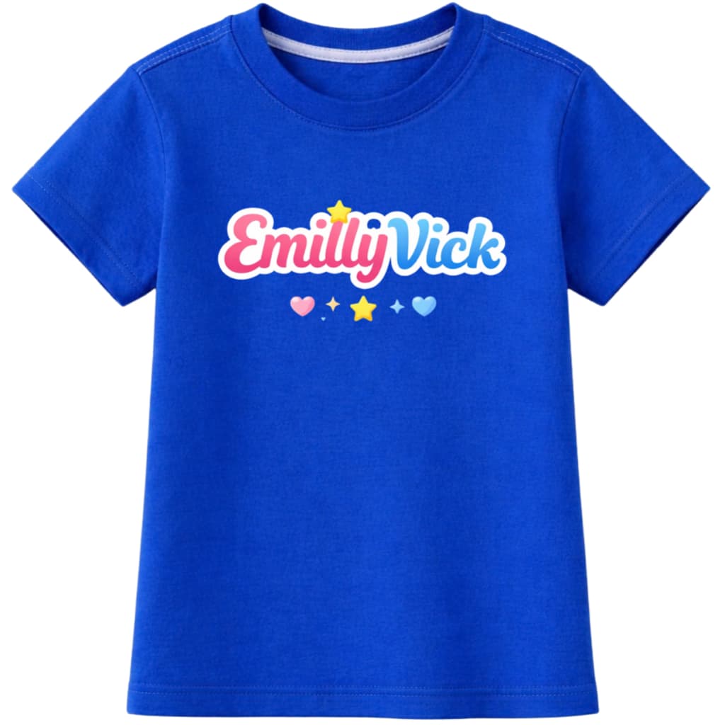 Camiseta Infantil Emily Vick Algodão – Estilosa, Confortável e Moderna