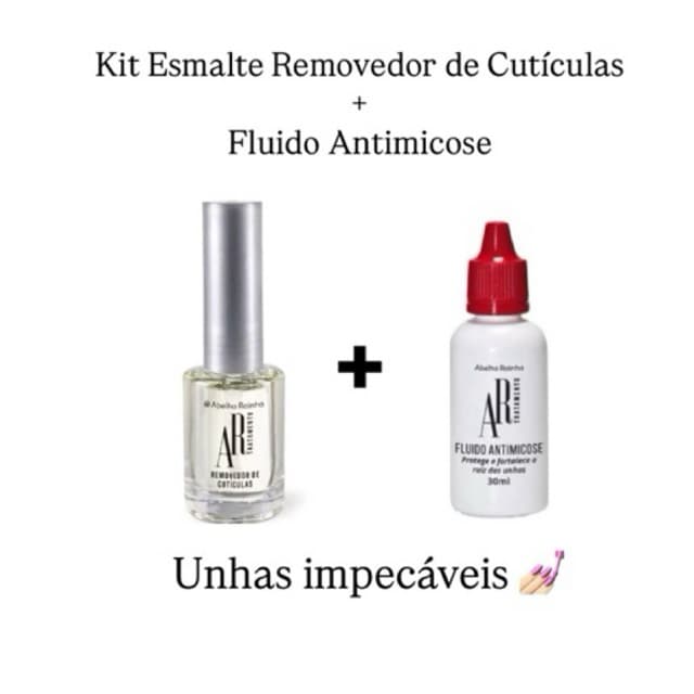Kit Removedor de Cutículas + Fluido Antimicose AR Abelha Rainha.