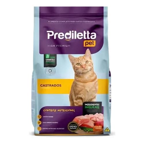 Ração Prediletta Pet Gato Adulto Castrado 2,5kg