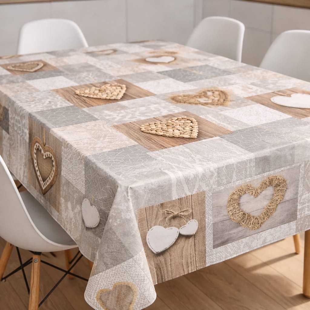 Toalha de Mesa Térmica PVC Plástico Impermeável 6 Lugares