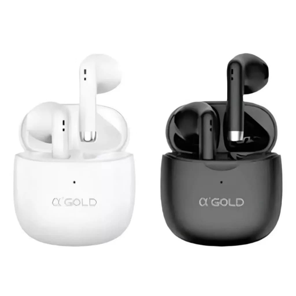 Fone A'gold Fn-ba39 Bluetooth Sem Fio Com Microfone Potencia Original Preto e Branco 5.3