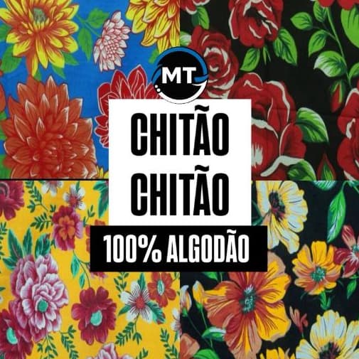 3 Metros Tecido Chitao 100% Algodao X 1,40 Mts Largura (codP031