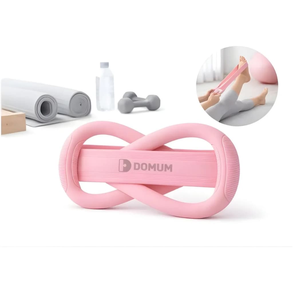 Faixa De Resistência 140g Rosa 51x10cm Silicone Exercícios Rosa-claro