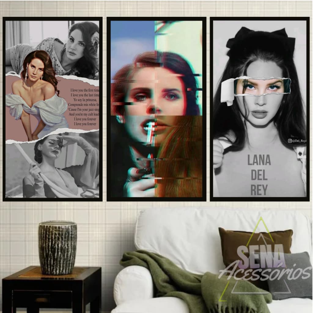 Quadro Decorativo Lana Del Rey Artista Música Personalizado Kit Exclusivo Cantora