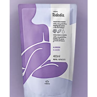 Refil Creme Desodorante Nutritivo para o Corpo Tododia Algodão