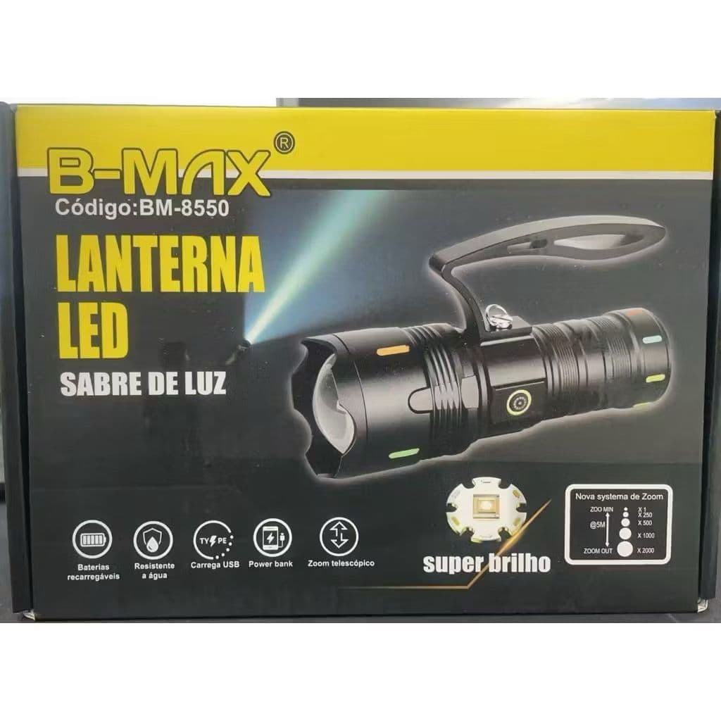 Lanterna De Caça Zoom Laser Super Potente BM-8550