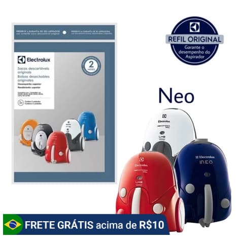 Kit 3 Sacos Aspirador de Pó Electrolux Original - Neo (SBENE)