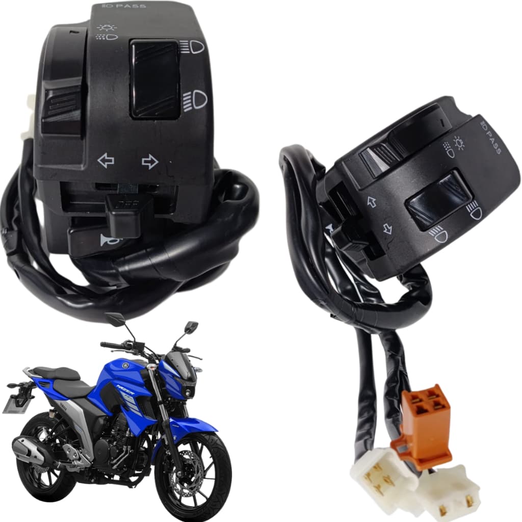 Punho de Luz Para Yamaha Fazer Ys 250 Blueflex Abs 2022 2023 2024 Esquerdo
