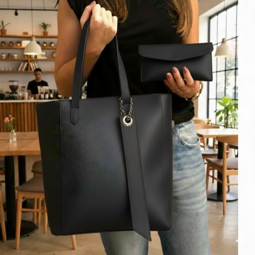 Bolsa Feminina Estilo Sacola Fecho em Zíper Lançamento Oferta Imperdível