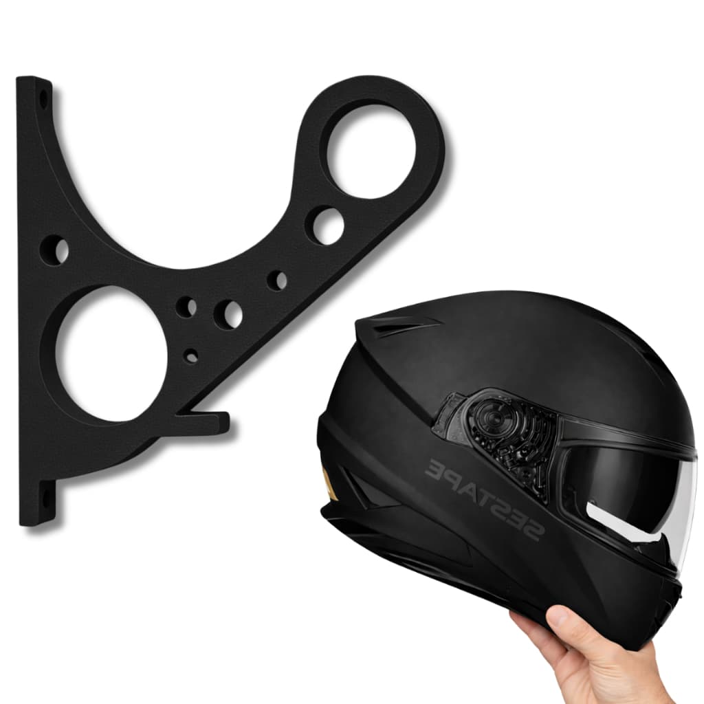 Gancho De Parede Para Pendurar Capacete e Acessórios Resistente Kit até 10 Unidades
