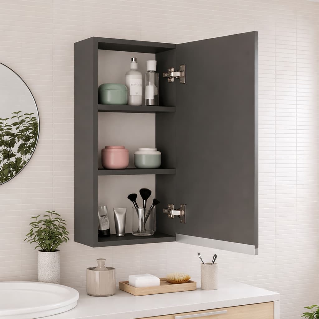 Armário Aéreo Estreito 30cm Para Banheiro Cozinha Lavanderia Entregue Montado 100% MDF Compacto e Resistente