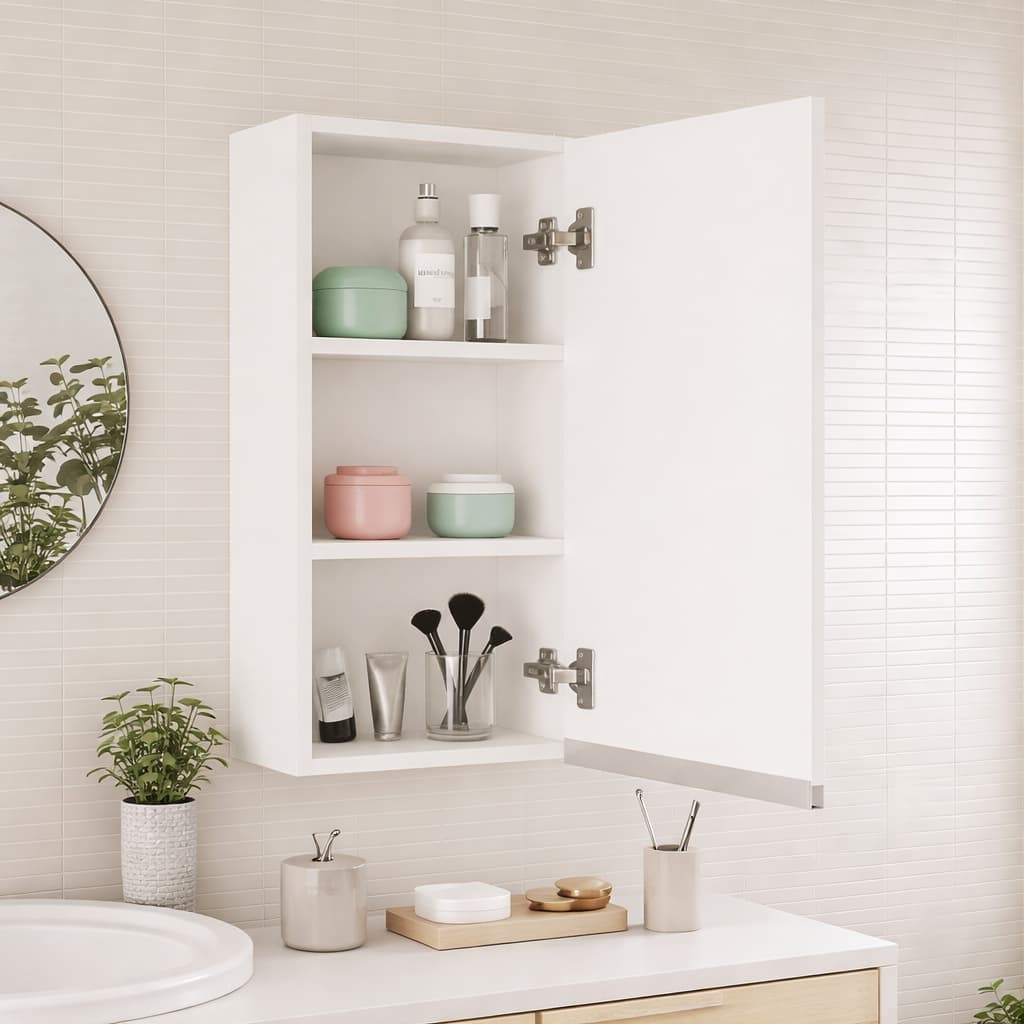 Armário Aéreo Estreito 30cm Para Banheiro Cozinha Lavanderia Entregue Montado 100% MDF Compacto e Resistente