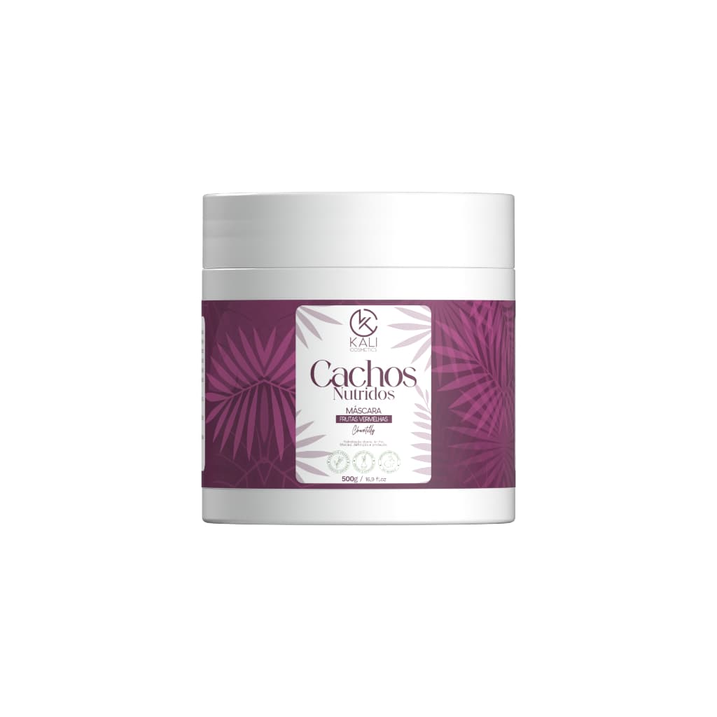 Máscara Hidratante para Cabelo Cacheado Frutas Vermelhas 500g Kali Cosmetics