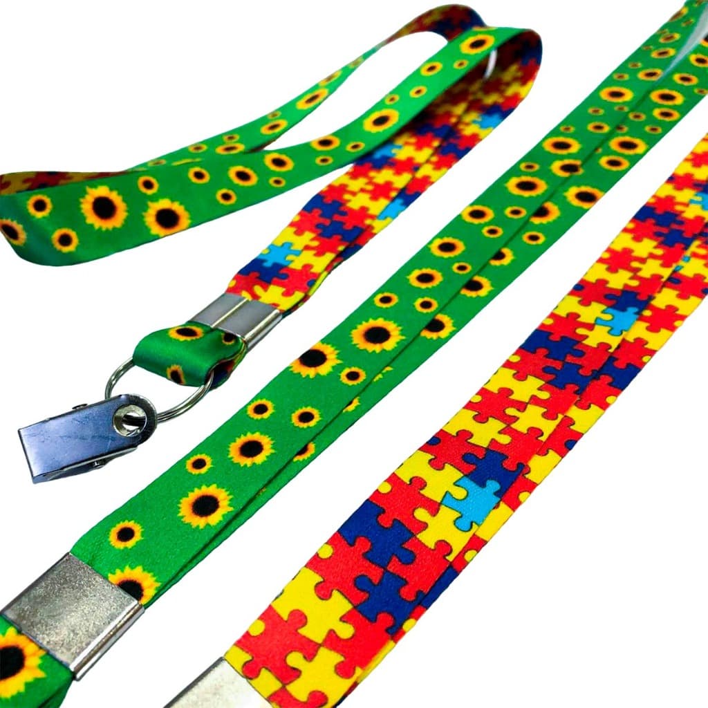 50 Cordões Para Crachá Personalizados 25mm Com Sua Logo