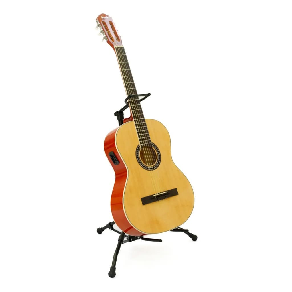 Suporte Violão E Guitarra Com Apoio De Chão profissional resistente Dobrável Vector