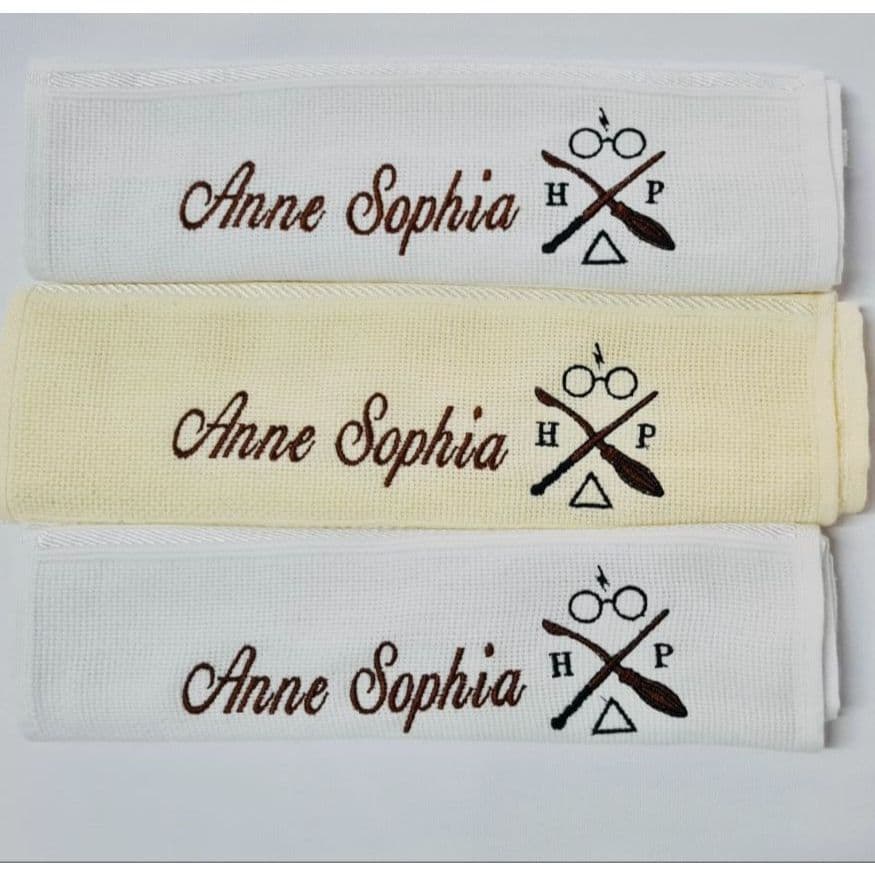 Toalhas Bordadas Com Nome Personalizadas - Kit com 5