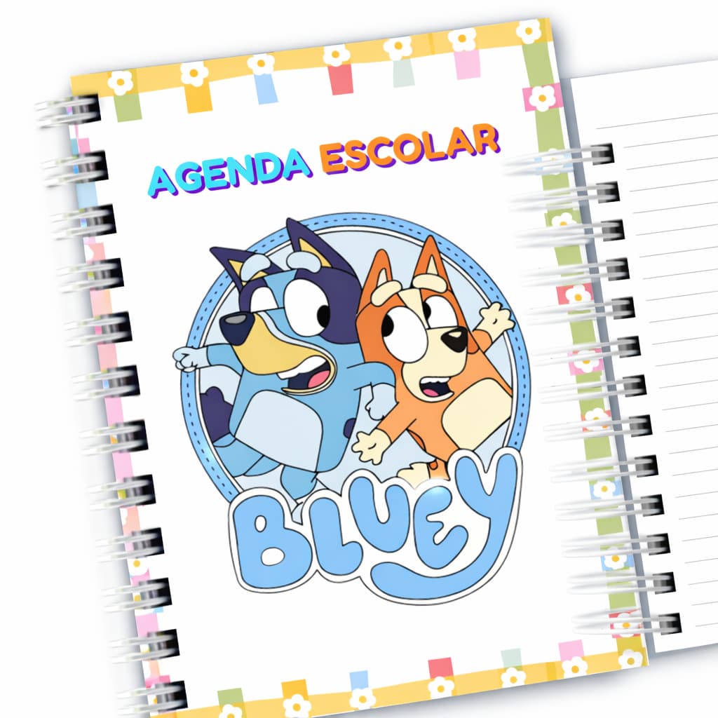 Agenda Bluey Menina - ESCOLAR VOLTAS AS AULAS 2026